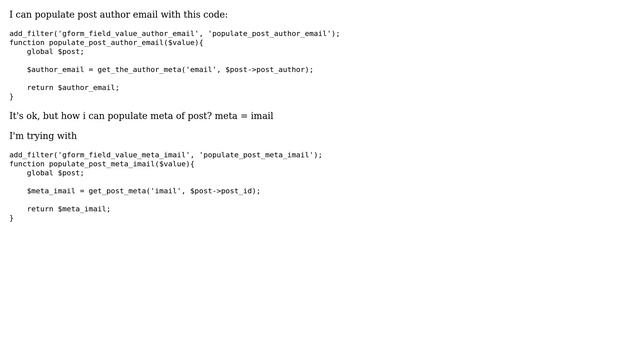 Wordpress: populate post meta in gravity forms смотреть онлайн
