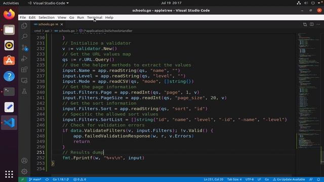 Building APIs with Go - Validating Query Parameters Part 2 смотреть онлайн