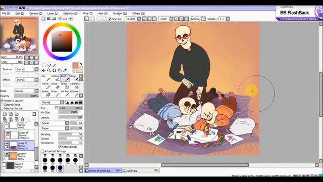 don't forget - UNDERTALE speedpaint смотреть онлайн