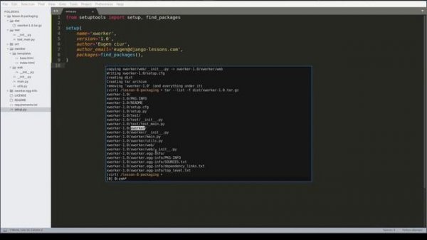 Lesson 8 - Python Applications Packaging with Setuptools