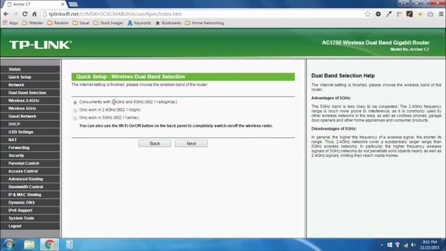 TP Link AC1750 Archer C7 Initial Setup and Config смотреть онлайн