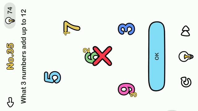 Brain Out Level 36 What 3 numbers add up to 12 смотреть онлайн