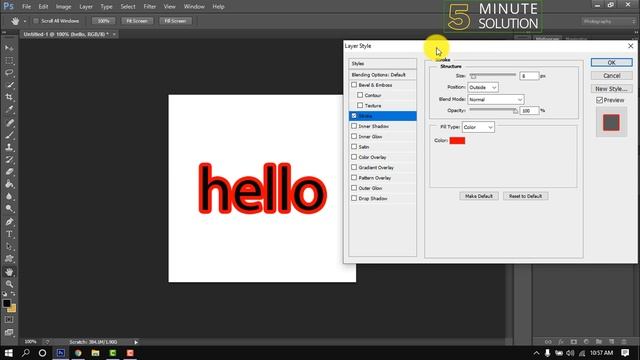 How to add a stroke to text in photoshop 2023 смотреть онлайн