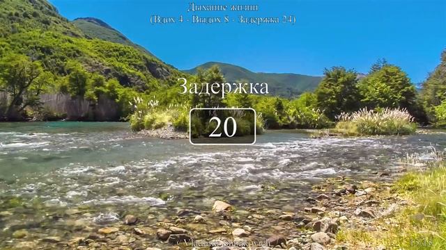 Дыхание жизни (вдох 4 - выдох 8 - задержка 24) на природе смотреть онлайн