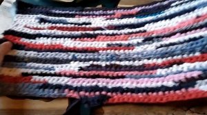 бабушкин коврик крючком из ненужных вещей в стиле крэйзи