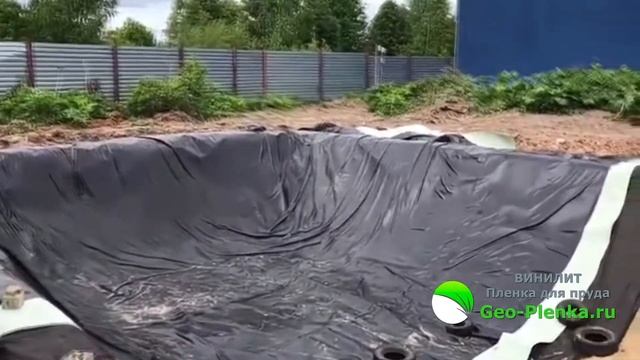 Монтаж пленки для пруда Винилит смотреть онлайн