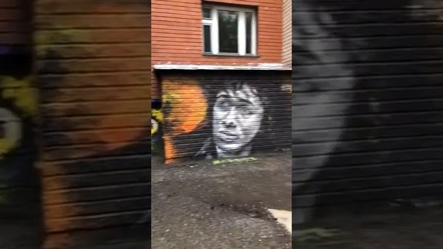 Граффити В.Цоя в Барнауле