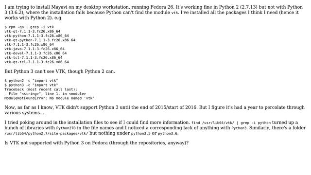 Unix & Linux: Installing VTK for Python 3 on Fedora смотреть онлайн