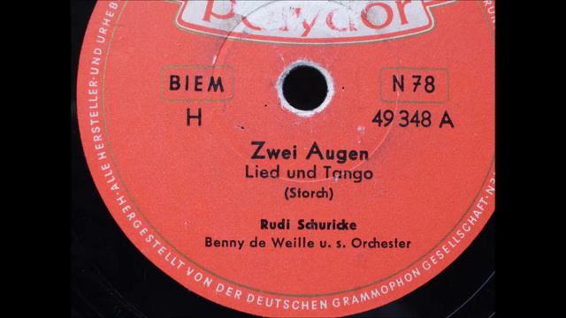 Rudi Schuricke   Zwei Augen