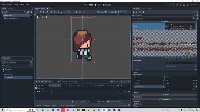 Godot 4 Sprite Sheet Animation Tutorial смотреть онлайн