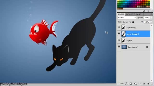 Зачем дублировать слой в Photoshop смотреть онлайн