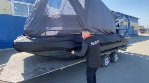 Палатка - тент для АЭРОЛОДКИ SIBEX | простота и комфорт!