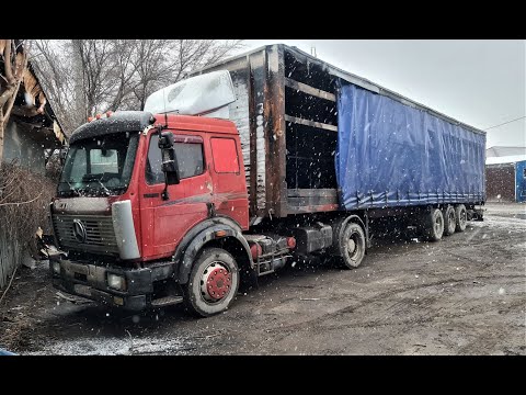 Распилили и загрузили жабульку! Ремонт тента выходит дорого!!! Едем так!) смотреть онлайн
