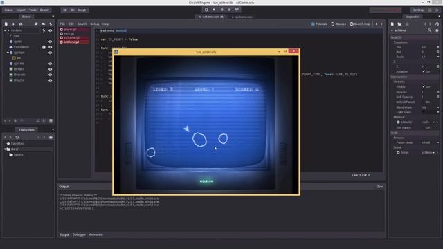 Godot Game Engine Asteroids смотреть онлайн