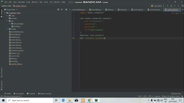 CRUD DATABASE (Update Data Tabel) ||Python смотреть онлайн