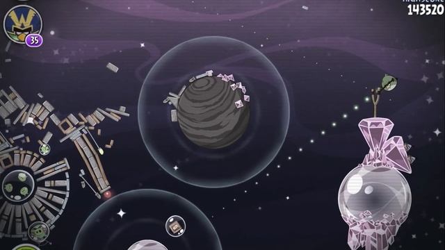 Angry Birds Space Cosmic Crystals Level M7-21 Mirror World Walkthrough 3 Star смотреть онлайн