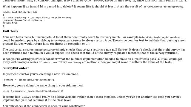 Code Review: Simple Repository Pattern without ORM and Unit Tests (2 Solutions!!) смотреть онлайн