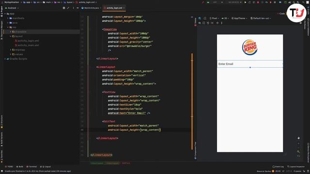 Create Login Layout in Android Studio Using Linear Layout | Linear Layout in Depth смотреть онлайн