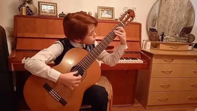 Бадреев Андрей 12 лет, М Каркасси Рондо, "Ах, ты Зимушка, Зима" смотреть онлайн