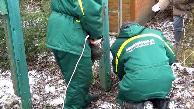 Демонтаж старого забора смотреть онлайн