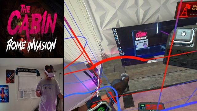 Oculus Meta Quest 2 / 3 Drop Dead The Cabin Home Invasion Mixed Reality Gameplay + Review смотреть онлайн