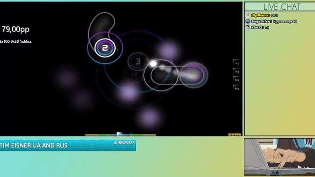 [Osu Stream] Нуб с 2K pp смотреть онлайн