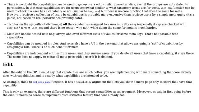 Wordpress: Capabilities Vs User Meta (3 Solutions!!) смотреть онлайн
