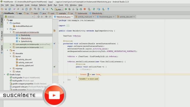 [Tutorial] Cómo pasar de un Activity a otro en una aplicación en Android Studio смотреть онлайн