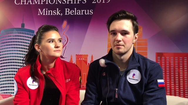 Софья Евдокимова -- Егор Базин. ЧЕ Минск 2019 РТ смотреть онлайн