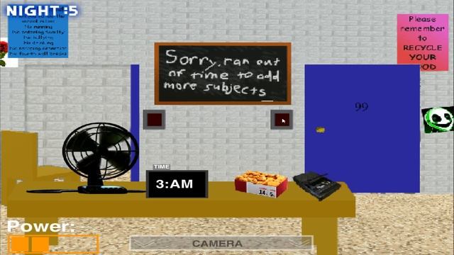 Five Nights at Baldi's ENDING - Night 5 - Walkthrough Gameplay (Baldi's Basics Fan Game) смотреть онлайн