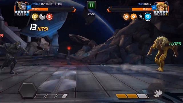 Marvel Contest of Champions : CG vs Sabretooth AW node 52 смотреть онлайн