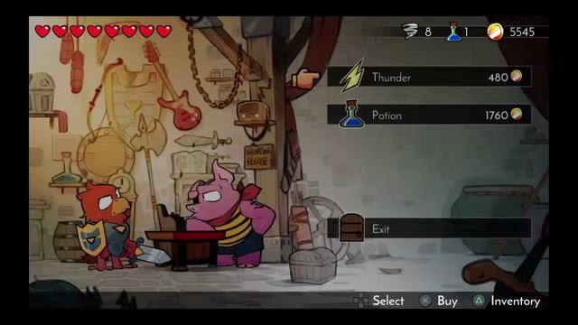 Wonder Boy: The Dragon's Trap. Village SECRET item/potion shop. Hawk-man. смотреть онлайн