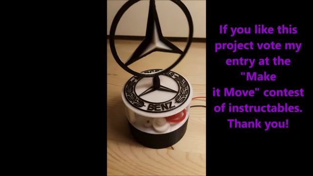 3d printed Mercedes-Benz rotating logo смотреть онлайн