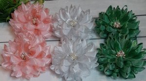 МК. Бантики Новогодние , которые шьются без иголки.