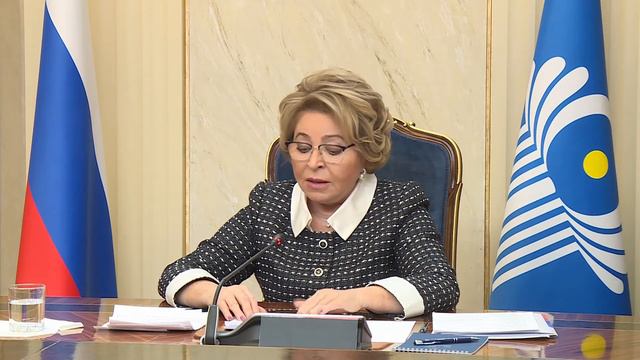 Валентина Матвиенко. Заседание Совета глав государств СНГ, 18.12.2020 смотреть онлайн