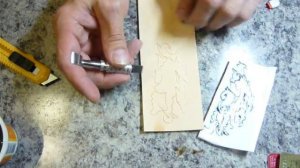 4. Карвинг. Картхолдер (Making leather cardholder).  Прорезаем рисунок на коже поворотным ножом