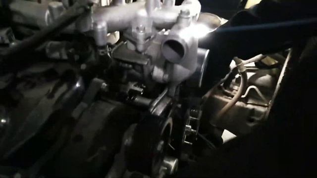 Мицубиси Паджеро 4, дв. 3л.бензин замена ремня ГРМ. смотреть онлайн