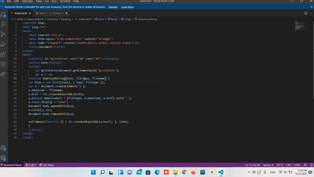 How to download String as .txt file(Easy Tutorial) смотреть онлайн