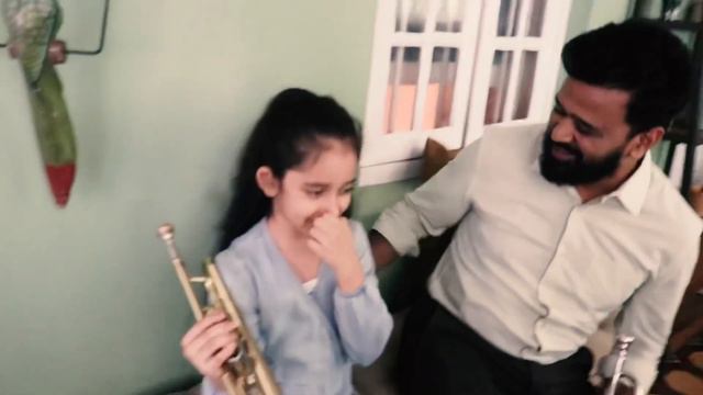 Nitya Moyal | Trumpet learning from Robin Sir 🎺 смотреть онлайн