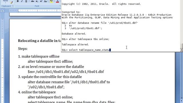 05 TablespaceManagement 2 смотреть онлайн