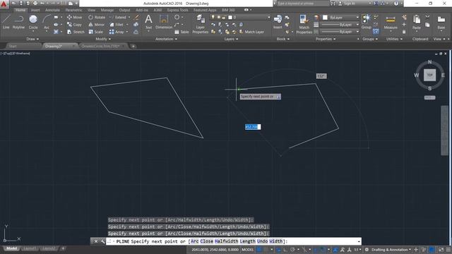 Autocad 6 (Extend, Polyline, Offset) смотреть онлайн