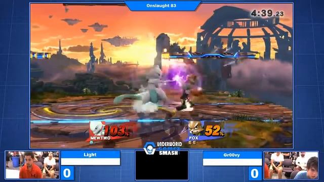 Onslaught 83 - Winner's Round 2: Light (Fox) vs GrOOvy (Mewtwo) смотреть онлайн