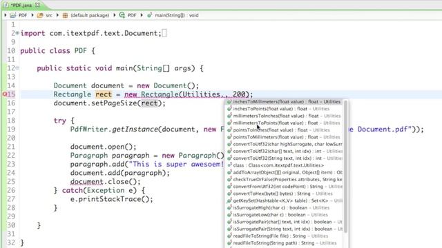 PDF with Java - 03 - Document Sizes смотреть онлайн