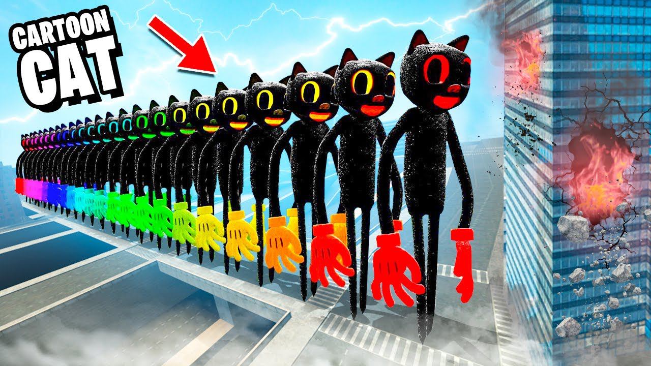 АРМИЯ РАДУЖНЫХ МУЛЬТЯШНЫХ КОТОВ ПРОТИВ НЕБОСКРЕБА! ОБОРОНА БАЗЫ ОТ SCP МУЛЬТЯШНЫЙ КОТ В Garry`s Mod смотреть онлайн