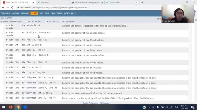 Pemrograman Dasar 13 | Math di Java dan Python смотреть онлайн