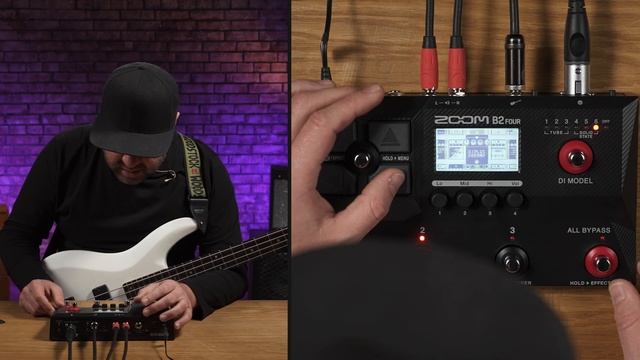 Басовый процессор Zoom B2 FOUR смотреть онлайн