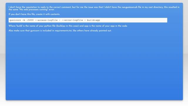 H14 error in heroku - "no web processes running" смотреть онлайн