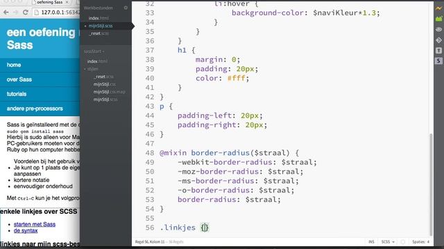 Werken met Sass 4: mixin смотреть онлайн