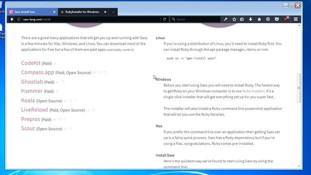 Sass Scss for begginners : Install sass scss смотреть онлайн