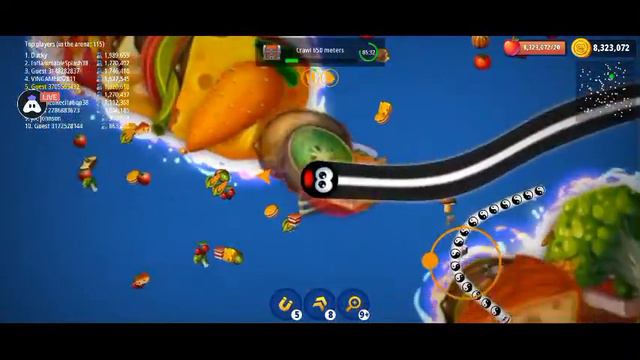 WormsZone.io 001 Slither Snake Top 01 /Best World Record Snake Epic WormsZoneio